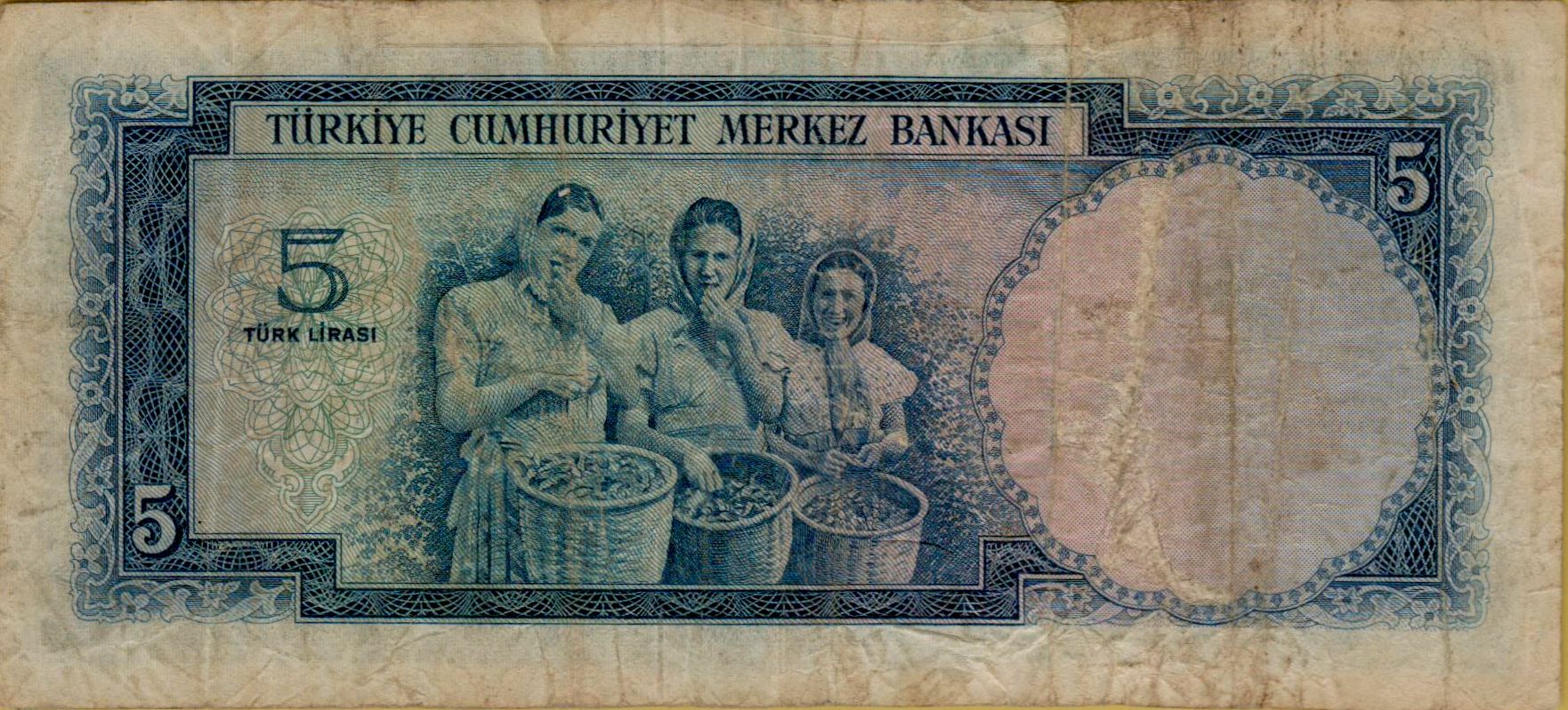 Turkey 5 1951 VF P-154